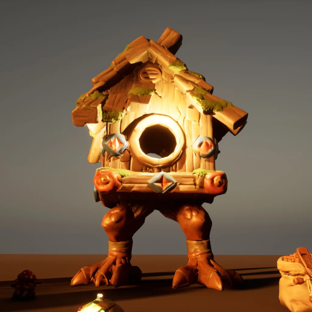 Stylized Slavic Village Props